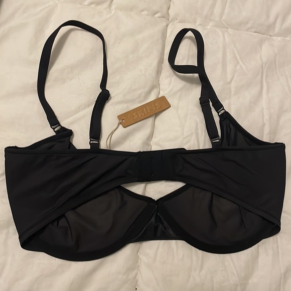 Skims Bras Mesh underwire  34ddd black onyx NWT - Picture 4 of 4